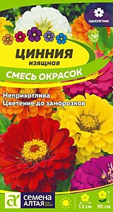Цинния Смесь Окрасок Изящная Семена Алтая 0,3 гр.