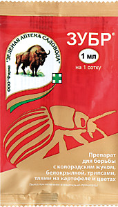 Зубр амп.1мл от колорадского жука,тли,трипсов и белокрылки